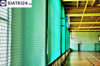 Siatki tekstylne - Siatki zabezpieczające na hale sportowe - zabezpieczenie wyposażenia w hali sportowej siatki tekstylnej