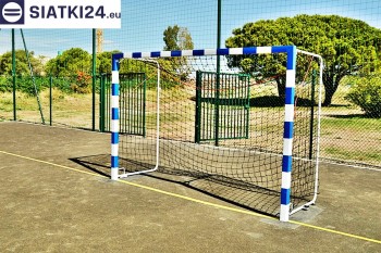 Siatki tekstylne - Siatka bramkowa 3x2m — idealna na boiska orlik i do gry w piłkę ręczną siatki tekstylnej